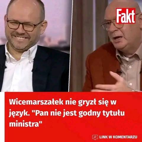 Wicemarszałek nie gryzł się w język. “Pan nie jest godny tytułu ministra”