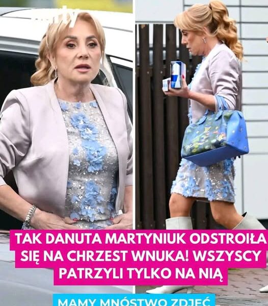 Danuta Martyniuk zaskoczyła stylizacją na chrzest wnuka. Przyłapali ją paparazzi