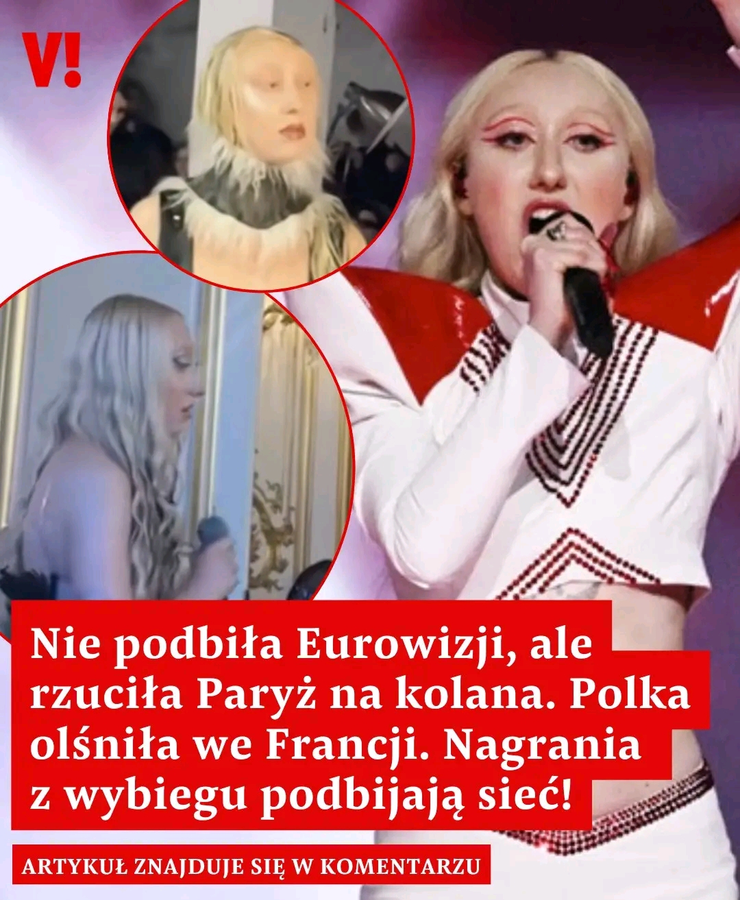 Nie podbiła Eurowizji, ale rzuciła Paryż na kolana. Polka olśniła we Francji. Nagrania z wybiegu podbijają sieć