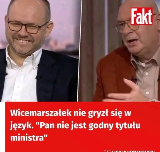 Wicemarszałek nie gryzł się w język. “Pan nie jest godny tytułu ministra”