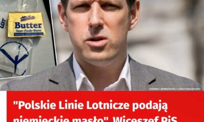 Polskie Linie Lotnicze podają niemieckie masło”. Wiceszef PiS grzmi. Jest odpowiedź LOT
