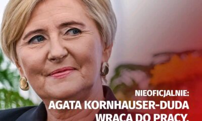 Nieoficjalnie: Agata Kornhauser-Duda ma nową pracę. Ma doradzać znanemu nazwisku