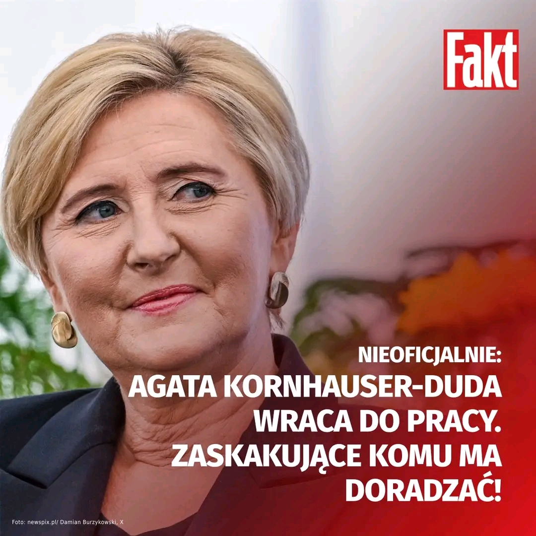 Nieoficjalnie: Agata Kornhauser-Duda ma nową pracę. Ma doradzać znanemu nazwisku