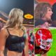 BREAKING: Taylor Swift Looks Unrecognizable in Newly Shared Photos at the Chiefs vs. Raiders Game — In a Shocking Late Appearance to Support Fiancé Travis Kelce, the Popstar Was Spotted With an Unusual Busty Look and Fuller Lips, Sparking Plastic Surgery Rumors… But There’s One More Detail Eagle-Eyed Fans Noticed Taylor Swift Copied Exactly From Travis Kelce’s Ex, Kayla Nicole…