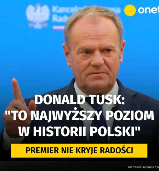 Donald Tusk nie kryje radości. “To najwyższy poziom w historii Polski”